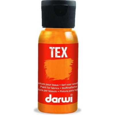 Darwi TEX Farba na textil 100050763 neónová oranžová 50 ml
