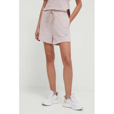 adidas kraťasy by Stella McCartney dámské s potiskem high waist IS1217 růžová
