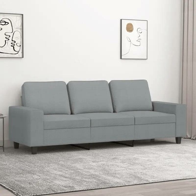 vidaXL 3místná pohovka světle šedá 180 cm textil 11461.359399