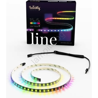 Twinkly TWL100ADP-B - LED RGB Разширение лента LINE 100xLED 1, 5 м Wi-Fi (TW0029)