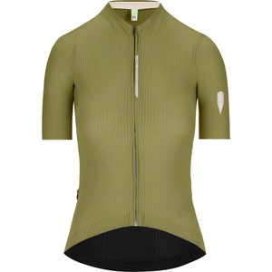 Q36.5 Дамска фланелка с къс ръкав за колоездене Q36.5 Women's Dottore Pro Jersey Cycling jersey - Drab Green (156-2425-0612)