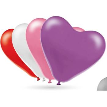 Image 1 of Globos Festival БАЛОНИ 10 БР. 12" - 30 СМ СЪРЦА СТАНДАРТ МИКС