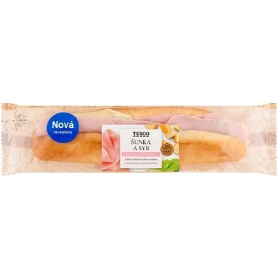 Tesco Bageta šunka a syr 199 g