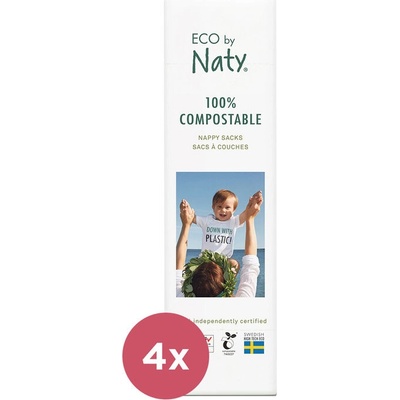 Naty Nature Babycare 4x Eco by naty Sáčky na použité pleny 50 ks