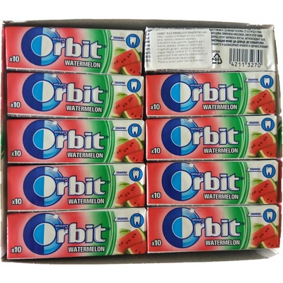 Wrigley's Orbit Vodný Melón Žuvačky 30 ks x 14 g