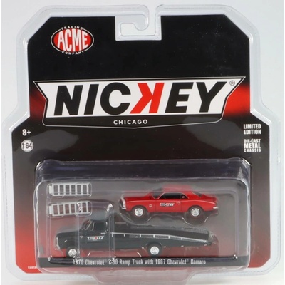 Acme Chevrolet C-30 Ramp Truck With 1970 Chevrolet Camaro1967 Set 1:64