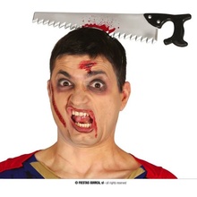 Čelenka krvavá pila pilka Halloween