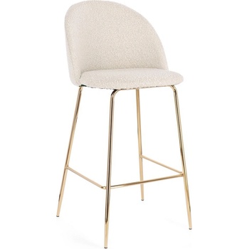 Bizzotto Бар стол CARRY 51x55x105cm слонова кост/злато (0734371)