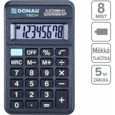 Donau TECH 2085, 8místná - černá – Sleviste.cz