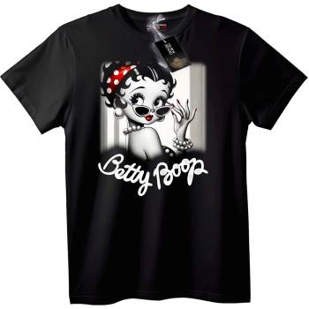 NOONEBRAND Тениска Betty Boop - 2XL, Black