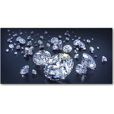 Foto obraz sklo tvrzené diamanty 100x50 cm