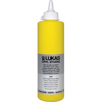 LUKAS Cryl Studio Plastic Bottle АКРИЛНА боя Lemon Yellow (Primary) 500 ml 1 бр (746200500)