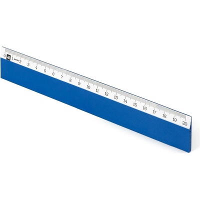 Metrie Scholar-W20KB Dřevěné pravítko modré 20 cm