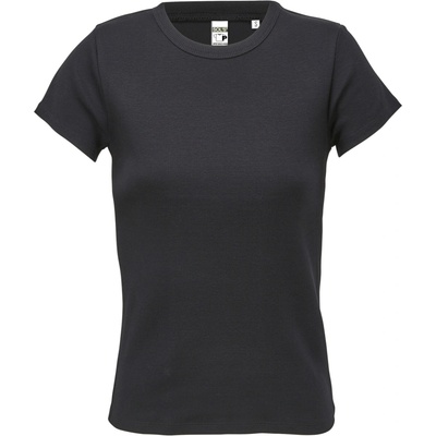 SOĽS Sara Dámske rebrované tričko SL04814 Deep black