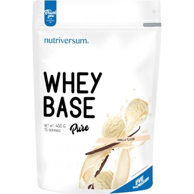 Nutriversum Whey Base | Whey Protein Concentrate + Milk Protein [450 грама] Ванилия