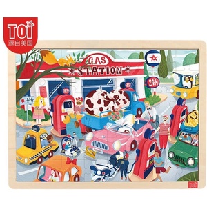 Toi World Дървен пъзел, Toi World, Бензиностанция, 48 части (TWTP039)