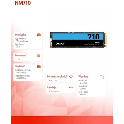 Lexar NM710 1TB, LNM710X001T-RNNNG