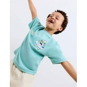 Marks & Spencer Тениска Toy Story от чист памук (2-8 години) Marks & Spencer зелена Marks & Spencer | Zelen | Момчешки | 3-4 години