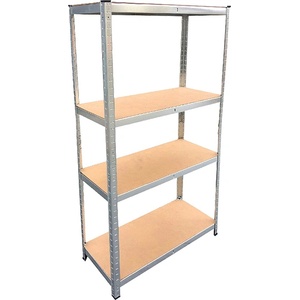  СТЕЛАЖ МЕТАЛЕН 4х175кг РАФТА MDF 180х90x40см (18090404175MDGL / 954538)