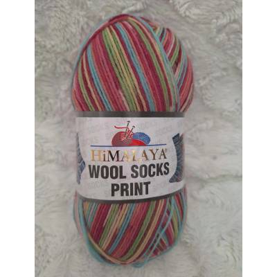 Himalaya Příze Wool socks print - S42-14 barevná