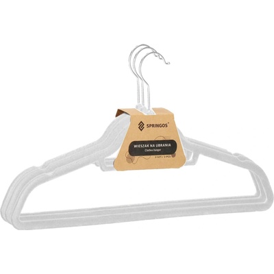 SPRINGOS Velurová ramínka 45 cm šedá 3ks HG0062 – Sleviste.cz