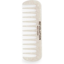 Revolution Haircare Natural Curl Wide Tooth Comb hrebeň pre vlnité a kučeravé vlasy odtieň White
