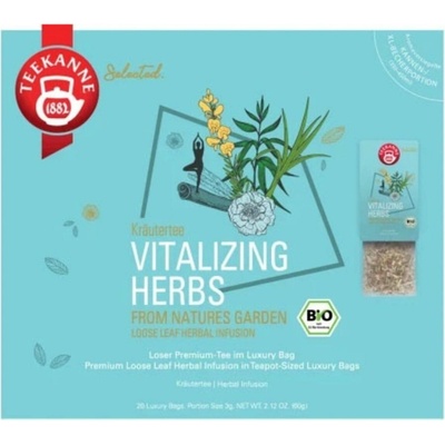 TEEKANNE Bio Luxury Bag Vitalizing Herbs 20 čajových vrecúšok