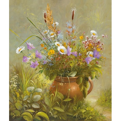 Luční květy reprodukce obrazu 1 deska 50x60