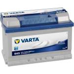VARTA E43 Blue Dynamic 72Ah EN 680A right+ (572 409 068 3132)
