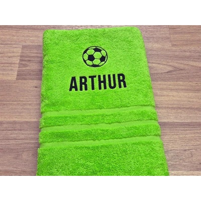 Povlečení Plus ručník se jménem pistáciový 50 x 100 cm fotbalový míč Arthur
