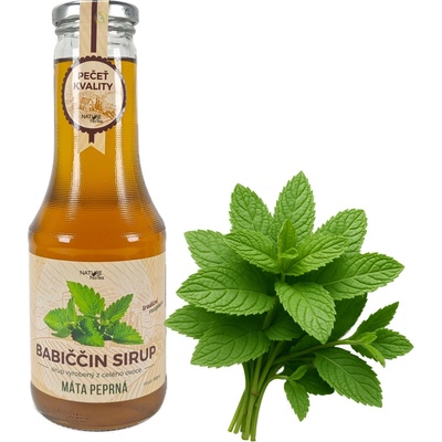Nature NoTea Babičkin bylinný sirup Mäta 0,5 l