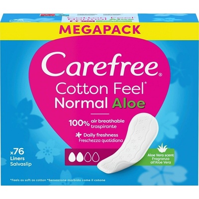 Carefree slipové vložky s aloe vera 76 ks