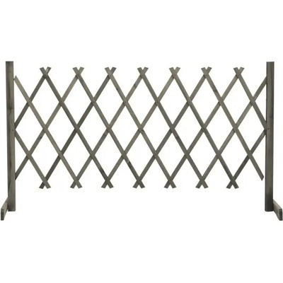 Nabytek XL Zahradní trelážový plot šedý 150 x 80 cm masivní jedle