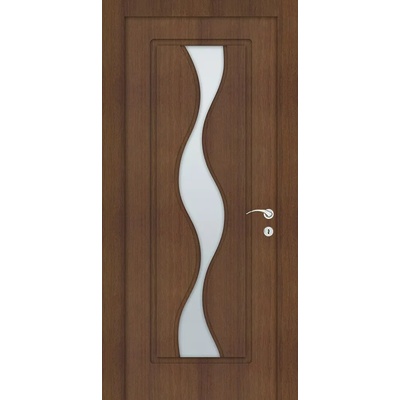 Uni Doors Интериорна врата Волна - остъклена - златна елха (цена без монтаж)