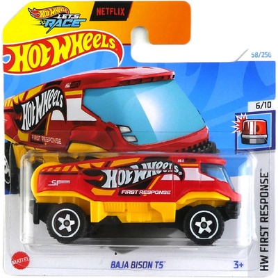 Mattel Hot Wheels Netflix Baja Bison T5 Red