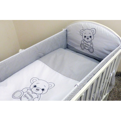 Ankras mantinel HAPPY BEAR šedá