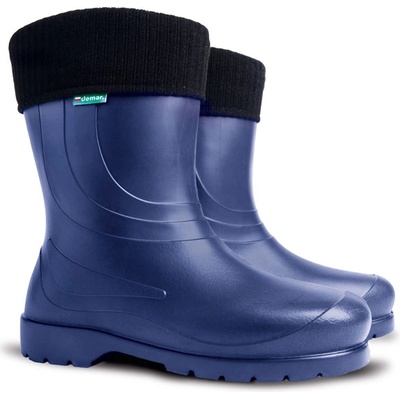 Demar Дамски гумени работни ботуши с топла стелка LAURA, тъмносини (D0230A1)