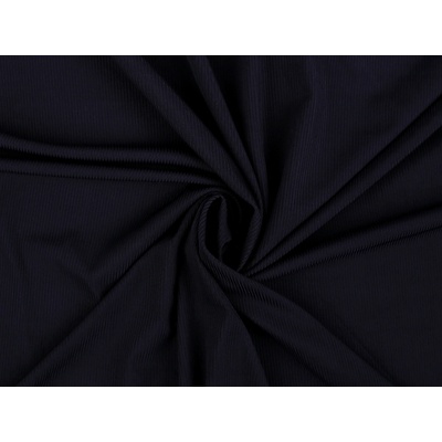 Úplet žebrovaný PES Varianta: 6 (190 g/m²) modrá tmavá, Balení: 1 m