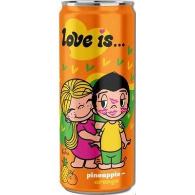 Love is... Sycený nápoj s příchutí ananas pomeranč 330 ml