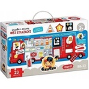 Puzzle s otvorem Hasičské auto 23 dílků