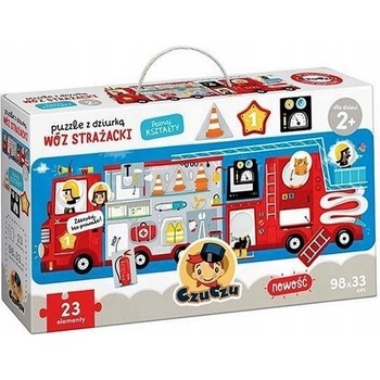 Puzzle s otvorem Hasičské auto 23 dílků