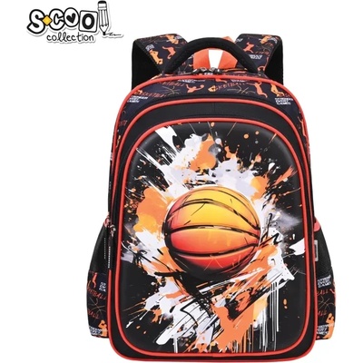 S-Cool Ергономична ученическа раница scool 3Д eva Баскетбол