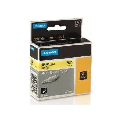 zmršťovacia bužírka DYMO 18058 D1 RHINO Black On Yellow (19mm) (S0718340)