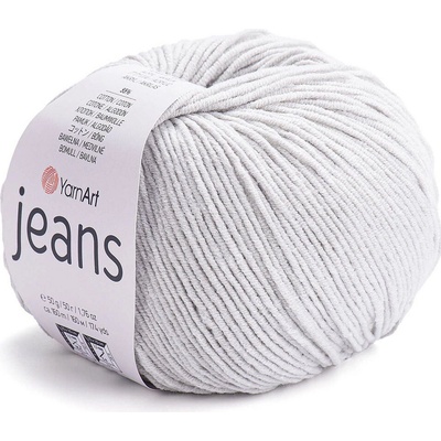 Pletací příze Gina / Jeans 50 g Varianta: 16 (49) šedá nejsvětlější, Balení: 1 ks 43308/85098/198138