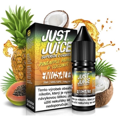 Just Juice Salt Pineapple Papaya & Coconut 10 ml 20 mg – Zboží Dáma