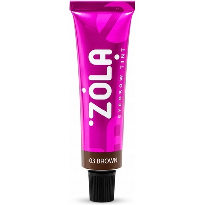 Zola barva na obočí s kolagenem 03 Brown hnědá 15 ml – Zboží Dáma