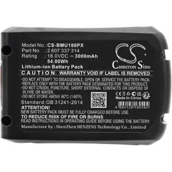 Image 1 of Cameron Sino Батерия акумулаторен трион BOSCH AdvancedCut 18 1600A005B0 LiIon 18V 3000mAh Cameron Sino (CS-BMU180PX)