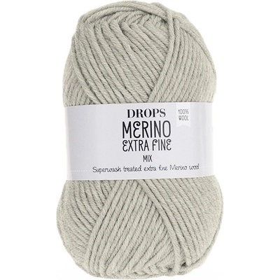 Příze DROPS Merino Extra Fine mix 08 - šedo béžová
