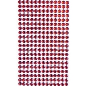 Dalprint Self-adhesive crystals red 6mm 260pcs