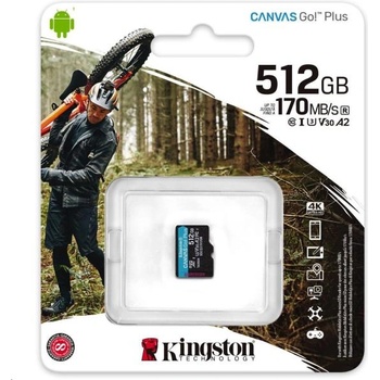 Kingston microSDXC Canvas Go Plus 170R 512GB UHS-I/U3 SDCG3/512GBSP